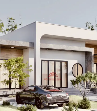 Nh&agrave; m&aacute;i bằng hiện đại, tối giản 130m2 tại H&agrave;m Ch&iacute;nh