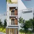 Thiết kế nhà phố kết hợp kinh doanh mặt tiền 5m đất xéo