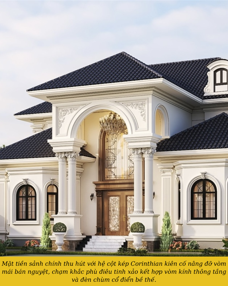 biệt thự tân cổ điển 2 tầng