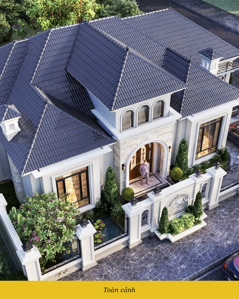biệt thự tân cổ điển 1 tầng